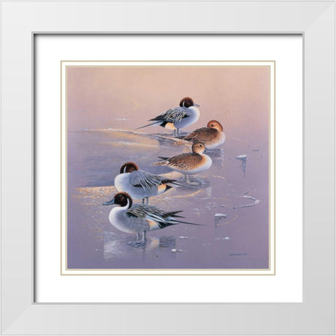 All together now I White Modern Wood Framed Art Print with Double Matting by Weenink, Ruud