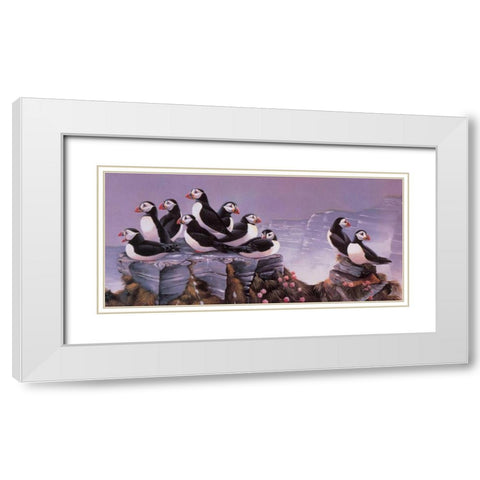 All together now II White Modern Wood Framed Art Print with Double Matting by Weenink, Ruud