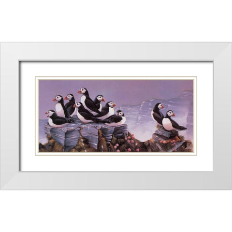 All together now II White Modern Wood Framed Art Print with Double Matting by Weenink, Ruud