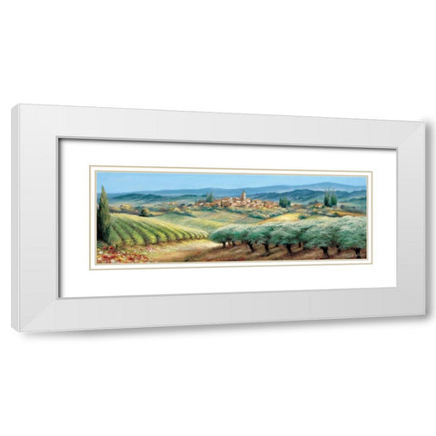 Provence I White Modern Wood Framed Art Print with Double Matting by Withaar, Reint