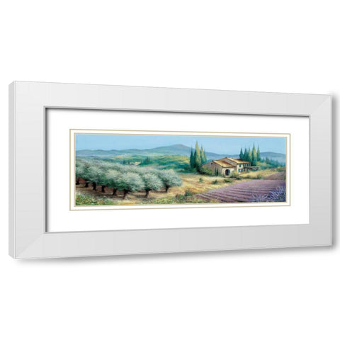 Provence II White Modern Wood Framed Art Print with Double Matting by Withaar, Reint