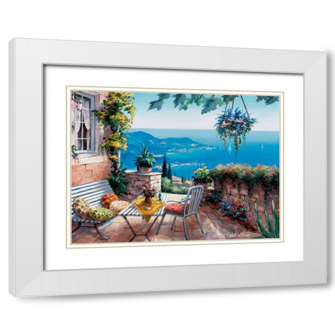 Times of tranquillity White Modern Wood Framed Art Print with Double Matting by Withaar, Reint