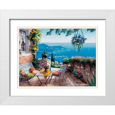 Times of tranquillity White Modern Wood Framed Art Print with Double Matting by Withaar, Reint