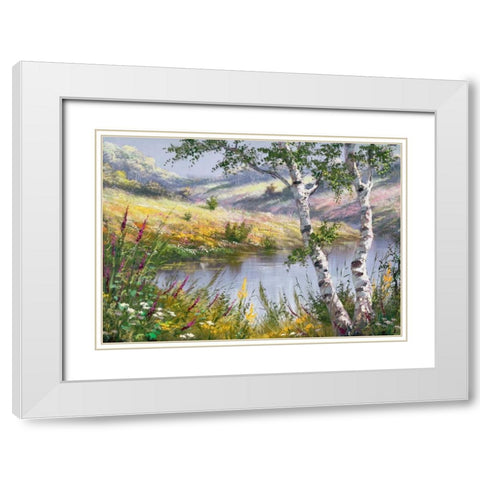 After a storm White Modern Wood Framed Art Print with Double Matting by Withaar, Reint