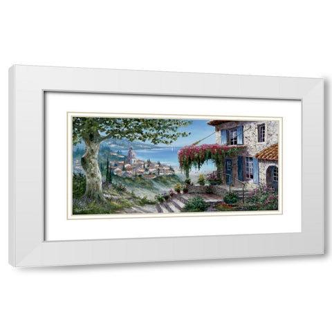 Wonderful prospect White Modern Wood Framed Art Print with Double Matting by Withaar, Reint