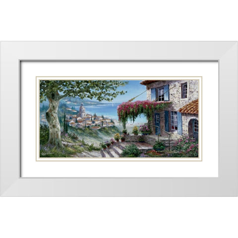 Wonderful prospect White Modern Wood Framed Art Print with Double Matting by Withaar, Reint