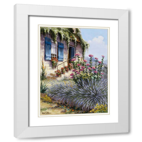 Dune White Modern Wood Framed Art Print with Double Matting by Withaar, Reint