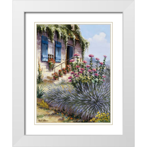 Dune White Modern Wood Framed Art Print with Double Matting by Withaar, Reint