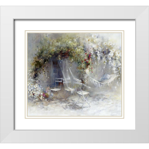Just peace White Modern Wood Framed Art Print with Double Matting by Haenraets, Willem