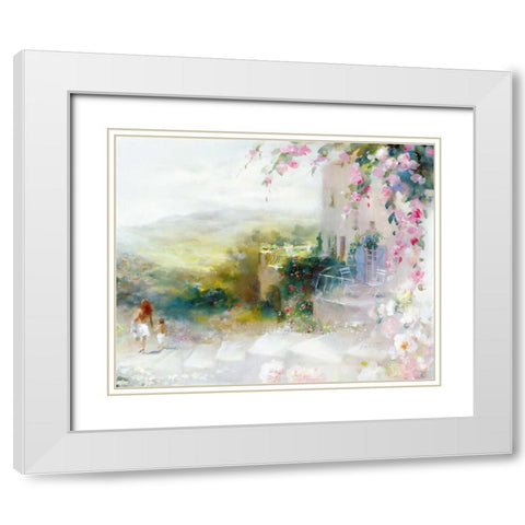 Holiday White Modern Wood Framed Art Print with Double Matting by Haenraets, Willem