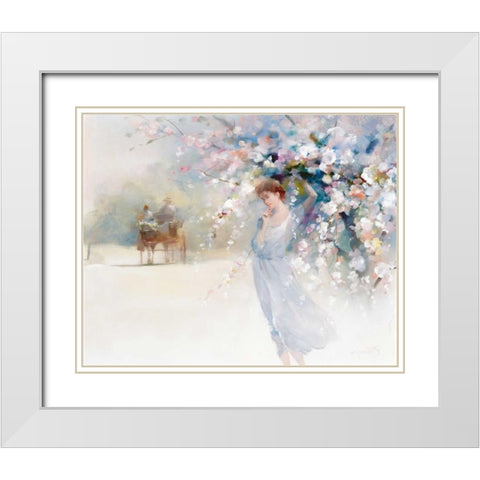 Goodbye White Modern Wood Framed Art Print with Double Matting by Haenraets, Willem