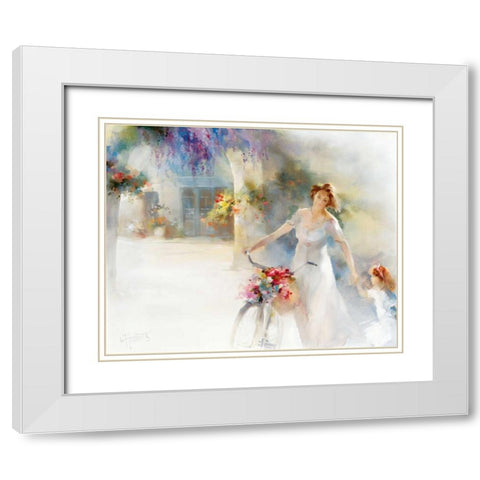 Going home White Modern Wood Framed Art Print with Double Matting by Haenraets, Willem