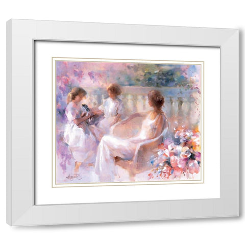 Our kitten White Modern Wood Framed Art Print with Double Matting by Haenraets, Willem