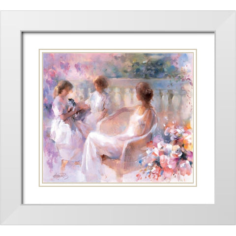 Our kitten White Modern Wood Framed Art Print with Double Matting by Haenraets, Willem