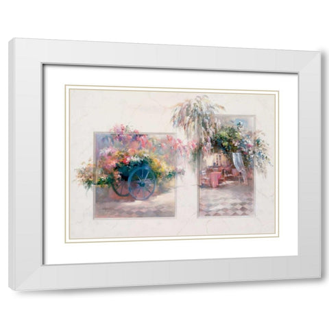 Entrance White Modern Wood Framed Art Print with Double Matting by Haenraets, Willem