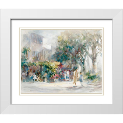 Shany Sunday White Modern Wood Framed Art Print with Double Matting by Haenraets, Willem