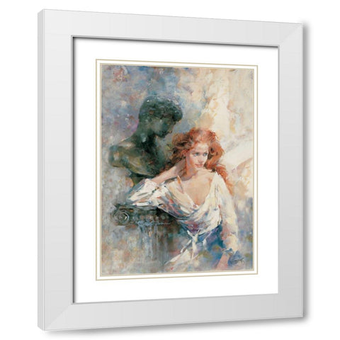 A serene stature White Modern Wood Framed Art Print with Double Matting by Haenraets, Willem