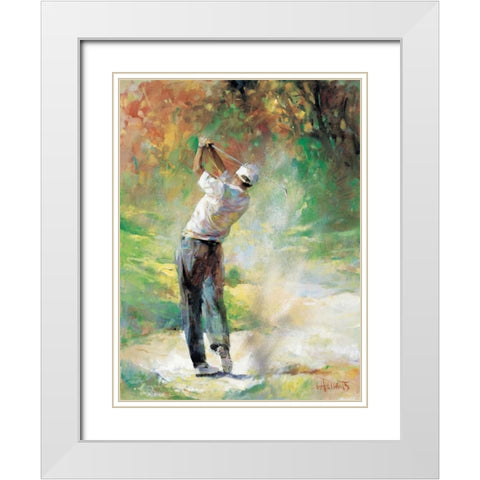 A perfect day White Modern Wood Framed Art Print with Double Matting by Haenraets, Willem