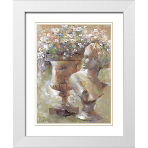 Colourful sculpture White Modern Wood Framed Art Print with Double Matting by Haenraets, Willem