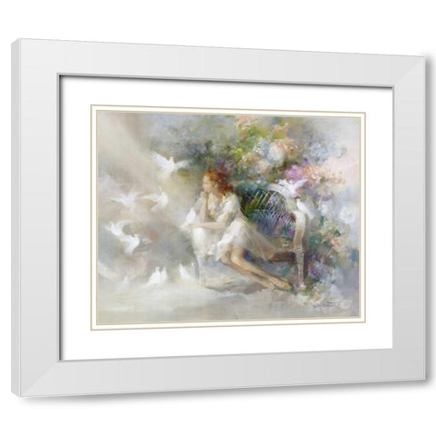 Soft touch White Modern Wood Framed Art Print with Double Matting by Haenraets, Willem