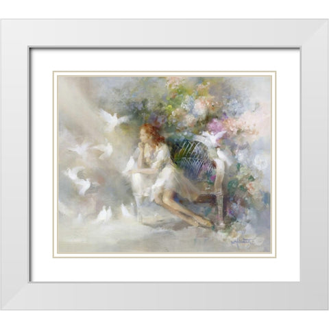 Soft touch White Modern Wood Framed Art Print with Double Matting by Haenraets, Willem