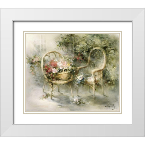 Summer White Modern Wood Framed Art Print with Double Matting by Haenraets, Willem