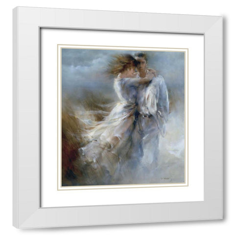Private announcement White Modern Wood Framed Art Print with Double Matting by Haenraets, Willem