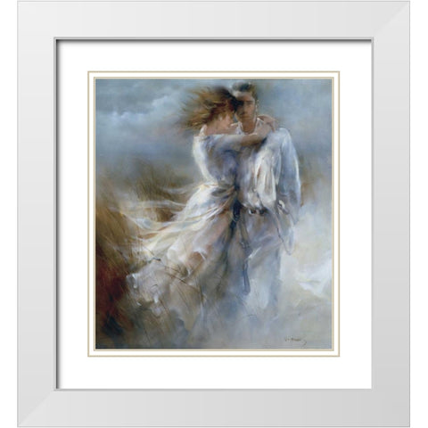 Private announcement White Modern Wood Framed Art Print with Double Matting by Haenraets, Willem
