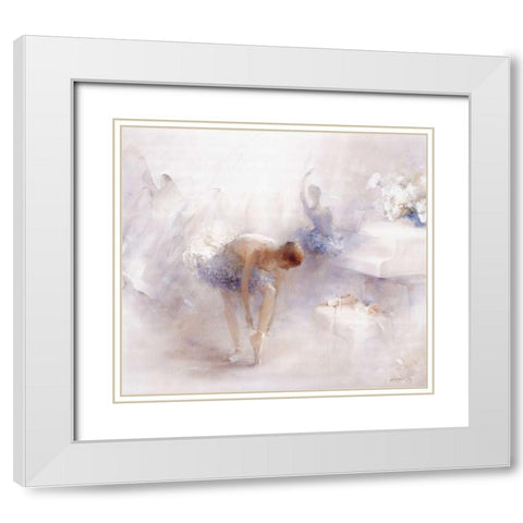 Audition White Modern Wood Framed Art Print with Double Matting by Haenraets, Willem