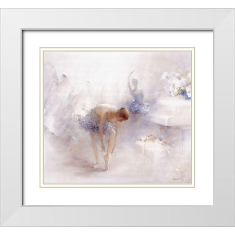 Audition White Modern Wood Framed Art Print with Double Matting by Haenraets, Willem
