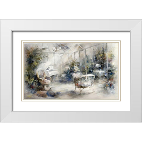 Inspiration  White Modern Wood Framed Art Print with Double Matting by Haenraets, Willem