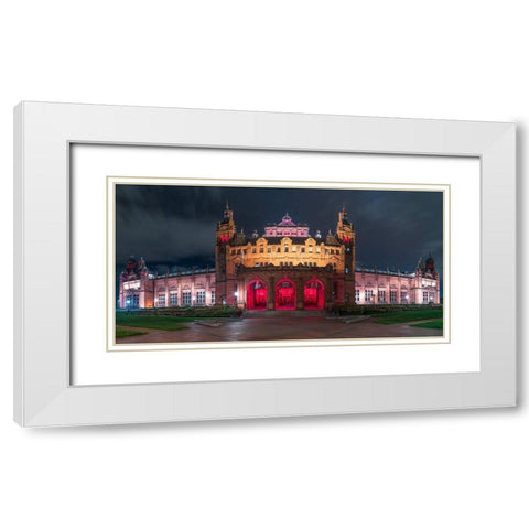 The Kelvingrove Art Gallery and Museum in Glasgow White Modern Wood Framed Art Print with Double Matting by Frank, Assaf
