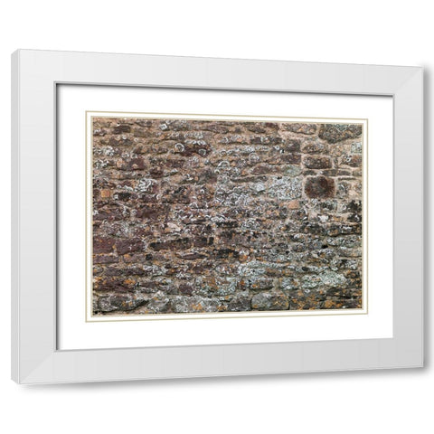 Old wall White Modern Wood Framed Art Print with Double Matting by Frank, Assaf