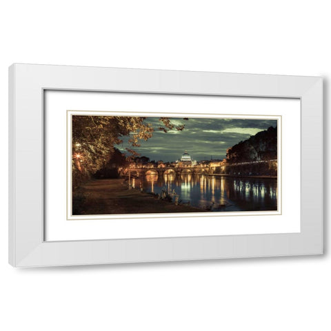 View of Basilica di San Pietro in Vatican, Rome, Italy White Modern Wood Framed Art Print with Double Matting by Frank, Assaf