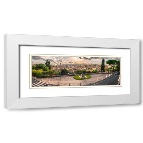 Overview of Vatican city, Rome, Italy White Modern Wood Framed Art Print with Double Matting by Frank, Assaf