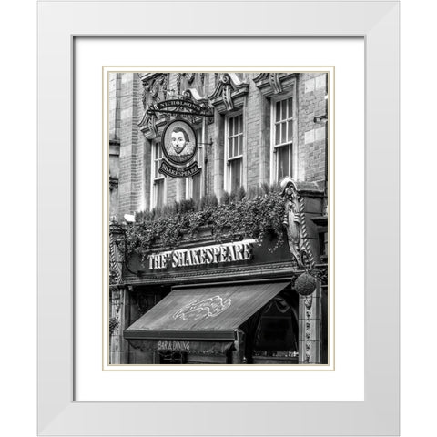 The Shakespeare Inn hotel in Birmingham-UK White Modern Wood Framed Art Print with Double Matting by Frank, Assaf