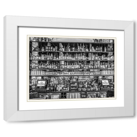 Bar in Birmingham-UK White Modern Wood Framed Art Print with Double Matting by Frank, Assaf