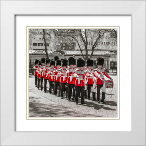 Trees in a park, London White Modern Wood Framed Art Print with Double Matting by Frank, Assaf