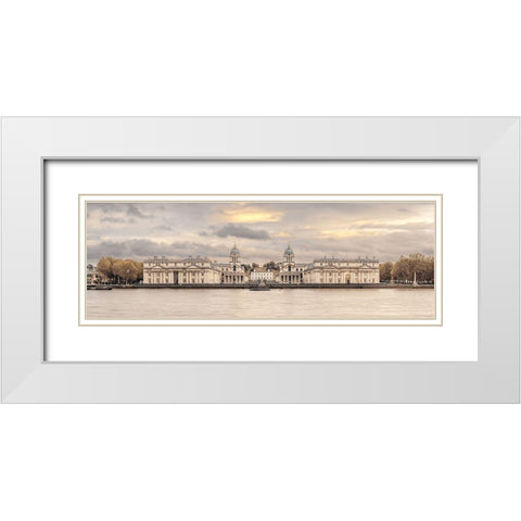 Royal Naval College-Greenwich White Modern Wood Framed Art Print with Double Matting by Frank, Assaf