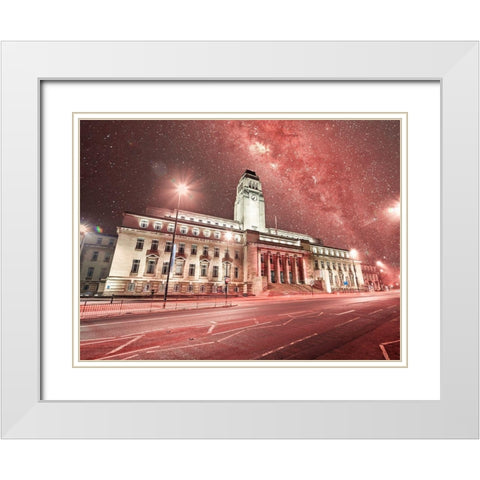 Parkinson Building-Leeds White Modern Wood Framed Art Print with Double Matting by Frank, Assaf