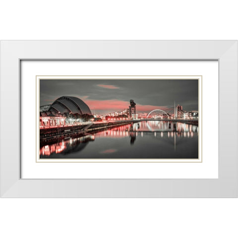 AF20121004 Glasgow 228X4C04 White Modern Wood Framed Art Print with Double Matting by Frank, Assaf