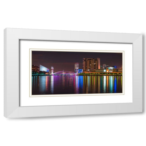 AF20120929 Manchester 151 White Modern Wood Framed Art Print with Double Matting by Frank, Assaf
