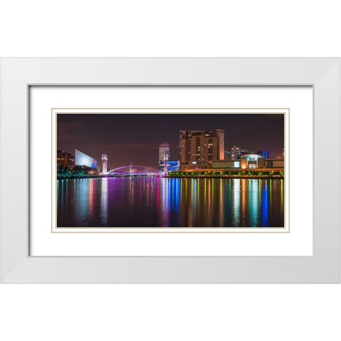 AF20120929 Manchester 151 White Modern Wood Framed Art Print with Double Matting by Frank, Assaf