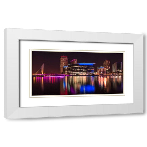 AF20120929 Manchester 167 White Modern Wood Framed Art Print with Double Matting by Frank, Assaf