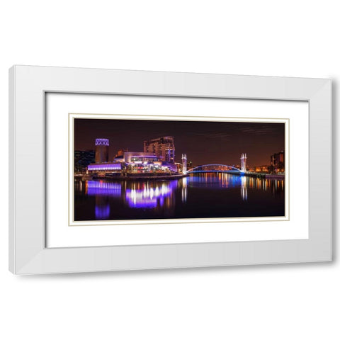 AF20120929 Manchester 195 White Modern Wood Framed Art Print with Double Matting by Frank, Assaf