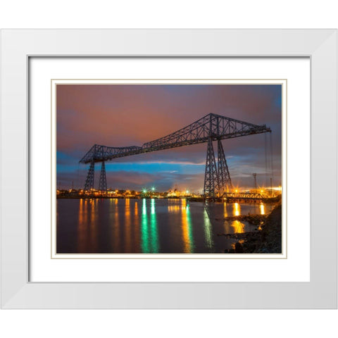 AF20121005 Middlesbrough 100 White Modern Wood Framed Art Print with Double Matting by Frank, Assaf