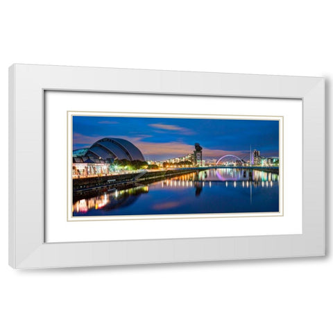 AF20121004 Glasgow 228X4C07 White Modern Wood Framed Art Print with Double Matting by Frank, Assaf