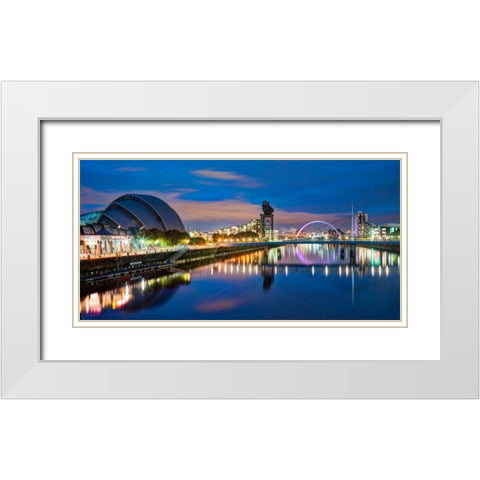 AF20121004 Glasgow 228X4C07 White Modern Wood Framed Art Print with Double Matting by Frank, Assaf