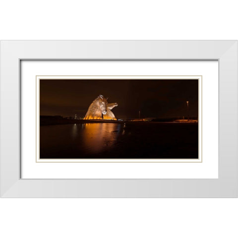 AF20150306 The Kelpies 1320PC01 White Modern Wood Framed Art Print with Double Matting by Frank, Assaf