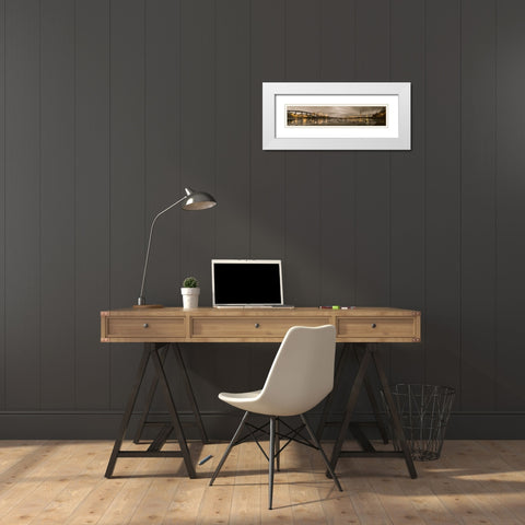 AF20150307 Forth Bridge 1562PC13 White Modern Wood Framed Art Print with Double Matting by Frank, Assaf